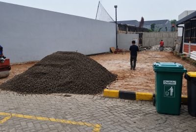 Proyek pembangunan Training Center Mayor Oking Cibinong