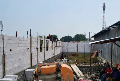 Proyek pembangunan Training Center Mayor Oking Cibinong